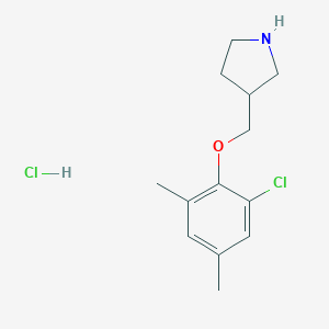3-[(2-Chloro-4,6-dimethylphenoxy)methyl]-pyrrolidine hydrochloride图片