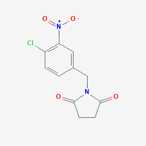 1-[(4-Chloro-3-nitrophenyl)methyl]pyrrolidine-2,5-dione图片