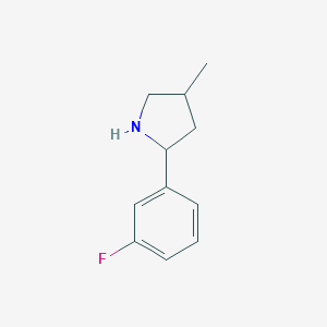 2-(3-fluorophenyl)-4-methylpyrrolidine图片