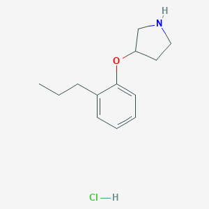 3-(2-Propylphenoxy)pyrrolidine hydrochloride图片