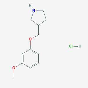 3-[(3-Methoxyphenoxy)methyl]pyrrolidine hydrochloride图片