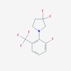 3,3-Difluoro-1-(2-fluoro-6-(trifluoromethyl)-phenyl)pyrrolidine图片