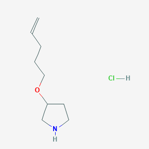 3-(4-Pentenyloxy)pyrrolidine hydrochloride图片
