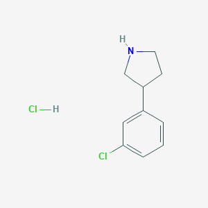 3-(3-Chlorophenyl)pyrrolidine Hydrochloride图片