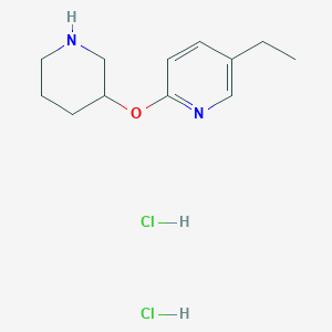 5-Ethyl-2-(piperidin-3-yloxy)pyridine dihydrochloride图片