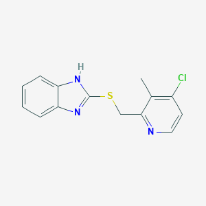 2-(((4-Chloro-3-methylpyridin-2-yl)-methyl)thio)-1H-benzo[d]imidazole图片