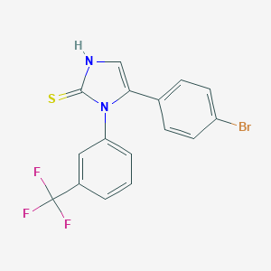 5-(4-Bromophenyl)-1-[3-(trifluoromethyl)phenyl]-1H-imidazole-2-thiol图片