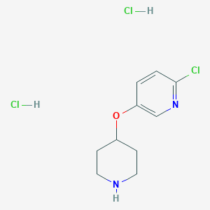 2-Chloro-5-(piperidin-4-yloxy)pyridine dihydrochloride图片