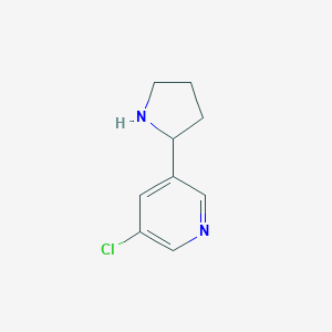 3-Chloro-5-pyrrolidin-2-yl-pyridine图片