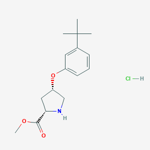 Methyl(2S,4S)-4-[3-(tert-butyl)phenoxy]-2-pyrrolidinecarboxylate hydrochloride图片