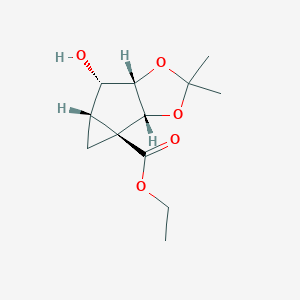 Ethyl(1S,2R,3S,4S,5S)-2,3-O-(Isopropylidene)-4-hydroxybicyclo[3,1,0]hexanecarboxylate图片