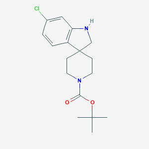 tert-Butyl 6-chloro-1,2-dihydrospiro[indole-3,4'-piperidine]-1'-carboxylate图片