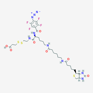 2-[N2-(4-Azido-2,3,5,6-tetrafluorobenzoyl)-N6-(6-biotinamidocaproyl)-L-lysinyl]ethyl 2-Carboxyethyl Disulfide图片