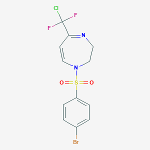 1-[(4-bromophenyl)sulfonyl]-5-[chloro(difluoro)methyl]-2,3-dihydro-1H-1,4-diazepine图片