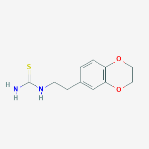[2-(2,3-Dihydro-1,4-benzodioxin-6-yl)ethyl]thiourea图片