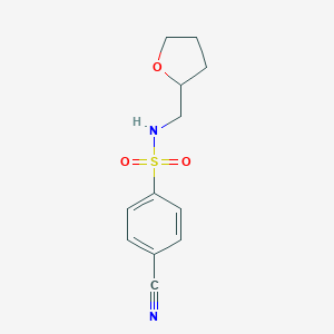 4-Cyano-N-(oxolan-2-ylmethyl)benzene-1-sulfonamide图片