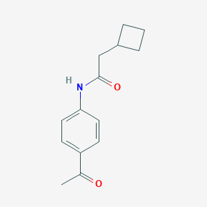 N-(4-acetylphenyl)-2-cyclobutylacetamide图片