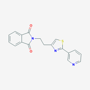 2-(2-(2-(3-Pyridinyl)-1,3-thiazol-4-yl)-ethyl)-1H-isoindole-1,3(2H)-dione图片