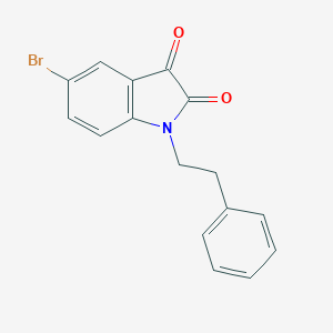 5-bromo-1-(2-phenylethyl)-1H-indole-2,3-dione图片