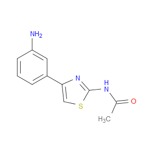 N-[4-(3-氨基苯基)-2-噻唑基]乙酰胺图片