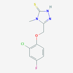 5-[(2-Chloro-4-fluorophenoxy)methyl]-4-methyl-4H-1,2,4-triazole-3-thiol图片