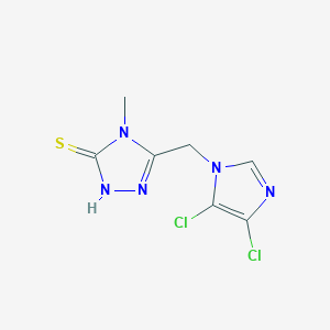 5-[(4,5-Dichloroimidazol-1-yl)methyl]-4-methyl-1,2,4-triazole-3-thiol图片