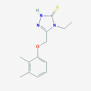 5-[(2,3-Dimethylphenoxy)methyl]-4-ethyl-4H-1,2,4-triazole-3-thiol图片