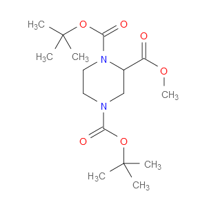 1,4-双(Boc)-2-哌嗪甲酸甲酯图片