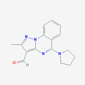 2-Methyl-5-(pyrrolidin-1-yl)pyrazolo[1,5-a]quinazoline-3-carbaldehyde图片