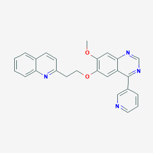 7-Methoxy-4-(pyridin-3-yl)-6-[2-(quinolin-2-yl)ethoxy]quinazoline图片