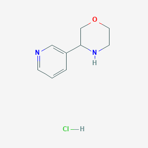 3-(pyridin-3-yl)morpholine hydrochloride图片