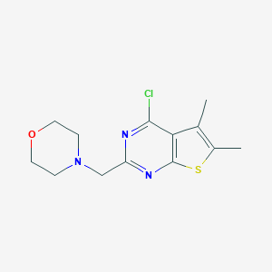 4-({4-Chloro-5,6-dimethylthieno[2,3-d]pyrimidin-2-yl}methyl)morpholine图片
