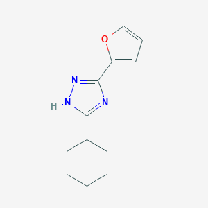 3-cyclohexyl-5-(furan-2-yl)-1H-1,2,4-triazole图片