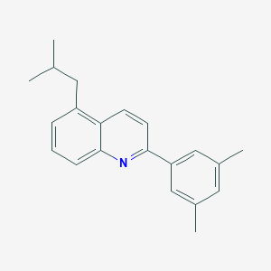 2-(3,5-DIMETHYLPHENYL)-5-ISOBUTYLQUINOLINE图片
