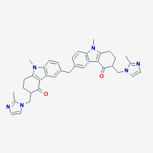 6,6'-Methylenebis[(3RS)-9-methyl-3-[(2-methyl-1H-imidazol-1-yl)methyl]-1,2,3,9-tetrahydro-4H-carbazol-4-one(Ondansetron Impurity B)图片