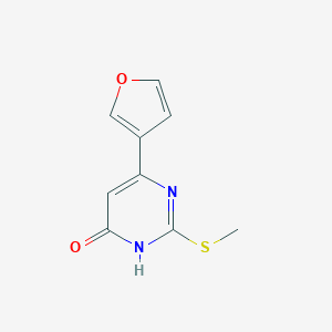 6-(furan-3-yl)-2-(methylthio)pyrimidin-4(3H)-one图片