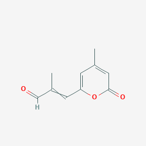 (E)-2-Methyl-3-(4-methyl-2-oxo-2H-pyran-6-yl)propenal图片