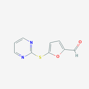 5-(嘧啶-2-基硫烷基)-呋喃-2-甲醛图片
