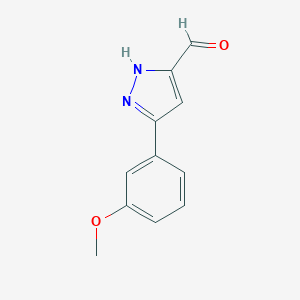 5-(3-Methoxyphenyl)-1H-pyrazole-3-carbaldehyde图片