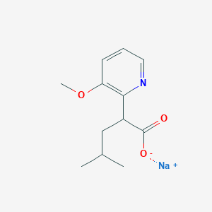 Sodium 2-(3-Methoxypyridin-2-yl)-4-methylpentanoate图片