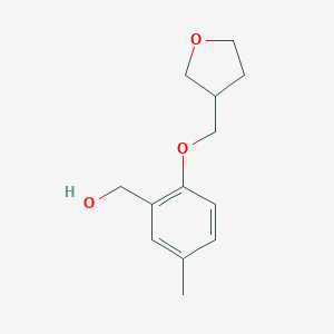 [5-methyl-2-(oxolan-3-ylmethoxy)phenyl]methanol图片