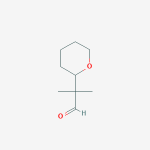 2-methyl-2-(oxan-2-yl)propanal图片