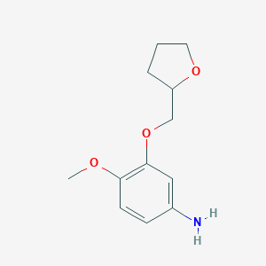 4-methoxy-3-(oxolan-2-ylmethoxy)aniline图片
