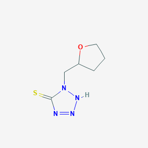 1-(oxolan-2-ylmethyl)-1H-1,2,3,4-tetrazole-5-thiol图片