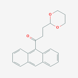 9-[3-(1,3-dioxan-2-yl)propionyl]anthracene图片