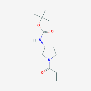 (R)-tert-Butyl 1-propionylpyrrolidin-3-ylcarbamate图片