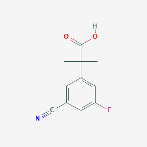 2-(3-cyano-5-fluorophenyl)-2-methylpropanoic acid图片