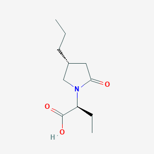 (αS,4R)-α-Ethyl-2-oxo-4-propyl-1-pyrrolidineacetic Acid图片