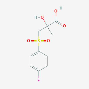 3-[(4-Fluorophenyl)sulfonyl]-2-hydroxy-2-methylpropanoic Acid图片