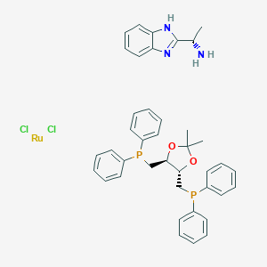 二氯[(4S,5S)-(+)-4,5-双(二苯基膦甲基)-2,2-二甲基-1,3-二氧戊环][(S)-(-)-2-(α-甲基甲酰胺)-1H-苯并咪唑]钌(II)图片